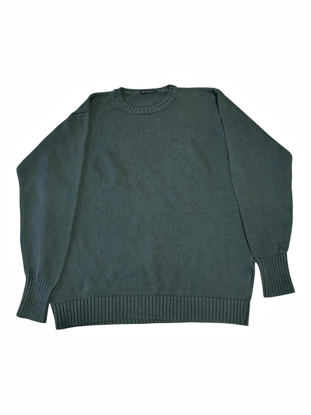 Brandy Melville Ribbed Crew Neck Sweater in Green Like New